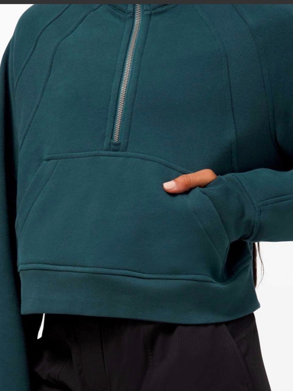 Lululemon Scuba Oversized Half-Zip Hoodie in Submarine Size M/L - Picture 5 of 7